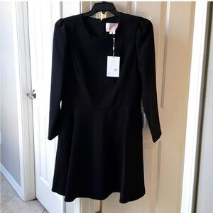 Gal Meets Glam- Elegant Black Long Sleeve Dress